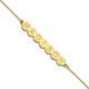 10k Yellow Gold 7 Letter Bubble Bracelet 10XNA1310Y