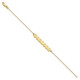 10k Yellow Gold 7 Letter Bubble Bracelet 10XNA1310Y