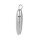 Sterling Silver Rhodium-plated 20mm Polished Front/Satin Back Heart Locket QLS396