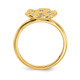 14k Polished and Textured Diamond Circle Ring RM6884-013-YA