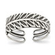 Sterling Silver Antiqued Fancy Toe Ring QR1916