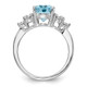 Sterling Silver Rhodium Diam. & Sky Blue Topaz Ring QR3034LSBT-6