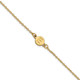10k Yellow Gold  1 Letter Bubble Bracelet 10XNA1316Y