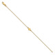 10k Yellow Gold  1 Letter Bubble Bracelet 10XNA1316Y