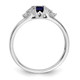 14K White Gold Lab Grown VS/SI FGH Dia and Created Sapphire Ring RM5767-CSA-016-WLG