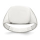 Sterling Silver 11x14mm Solid Back Signet Ring QR2424-6