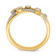 14K Lab Grown Diamond VS/SI FGH Criss Cross Ring RM7969-025-YLG