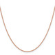 14K Rose Gold 30 inch 1.25mm Solid Polished Spiga with Lobster Clasp Chain RSC41-30