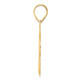 14k Brushed Border Script Number 23 Pendant SCN23