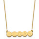 10k Yellow Gold 5 Letter Bubble Necklace 10XNA1321Y