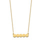 10k Yellow Gold 5 Letter Bubble Necklace 10XNA1321Y