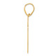 14k Brushed Border Script Number 31 Pendant SCN31