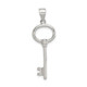 Sterling Silver Rhodium-plated Key Pendant QP1573