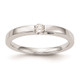 First Promise 14k White Gold Heart Shank 1/10 carat Round Diamond Complete Promise/Engagement Ring RM3136E-010-WAA
