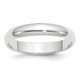 10k White Gold 4mm Half Round Wedding Band Size 12.5 1WHR040-12.5