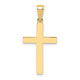 10k Polished Cross Pendant 10D3495