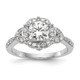 14K White Gold Lab Grown Dia VS/SI FGH Peg Set Semi-mount Eng Ring RM2156E-040-7WLG