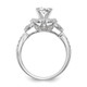 14K White Gold Lab Grown Dia VS/SI FGH Peg Set Semi-mount Eng Ring RM2156E-040-7WLG