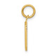14k Small Polished Number 0 Charm SP00