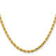 14K 28 inch 4.25mm Diamond-cut Rope with Lobster Clasp Chain 033L-28