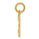 14k Small Polished Number 3 Charm SP03