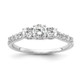 14K White Gold Lab Grown Dia VS/SI FGH 3-Stone Comp Eng Ring RM4228E-075-8CWLG