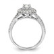 10K White Gold Eternal Promise Lab Grown VS/SI FGH Dia Halo Complete Ring RM5717E-040-C0WLG