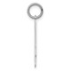 Sterling Silver/Rhodium-plated Polished Number 4 Charm QPL04