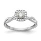 10K White Gold Eternal Promise Lab Grown VS/SI FGH Dia Halo Complete Ring RM5911E-038-C0WLG