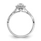 10K White Gold Eternal Promise Lab Grown VS/SI FGH Dia Halo Complete Ring RM5911E-038-C0WLG