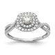 14K White Gold Lab Grown VS/SI FGH Dia Double Halo Complete Engagement Ring RM5905E-033-CWLG
