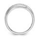 14k White Gold 5-Stone Polished and Satin 3/8 carat Diamond Complete Men's Ring RM3624B-038-WAA