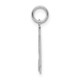 Sterling Silver/Rhodium-plated Satin Number 54 Charm QPS54