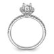 14K White Gold Eternal Promise Lab Grown VS/SI FGH Dia Halo Complete Ring RM6633E-035-7CWLG
