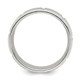 Sterling Silver Rhodium-plated 8mm Brushed Fancy Band Size 9.5 QWB121BRH-9.5