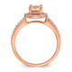 Blooming Bridal 14k Rose Gold Halo 8x6 Oval Morganite and 1/3 carat Diamond Complete Engagement Ring RM6354E-MG-030-RAA