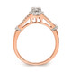 10k Rose Gold Halo 1/3 carat Diamond Complete Engagement Ring RM6382E-036-0RAA