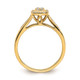 10k Yellow Gold Square Halo Cluster 1/6 carat Diamond Complete Engagement Ring RM6386E-016-0YAA