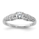 10K White Gold Lab Grown Diamond VS/SI FGH Complete Engagement Ring RM6149E-040-C0WLG