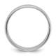 10k White Gold 8mm Milgrain Half Round Wedding Band Size 7.5 1WM080-7.5