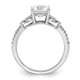 14K White Gold Lab Grown Diamond VS/SI GH, Semi-Mount Engagement Rin RM7815E-150-WLG
