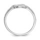 10k White Gold Ladies Celtic Knot Ring 10D1871