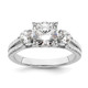 14K White Gold Lab Grown Diamond VS/SI GH, Semi-Mount Eng Ring RM7840E-150-WLG