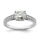 14K White Gold Lab Grown Dia. VS/SI FGH Semi-Mnt. Oval East/West Rin RM7882E-150-WLG