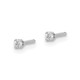 14kw .05ct I1 J-K Diamond Stud Push-on Post Earrings ST2-5W