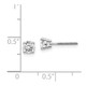 14kw .70ct VS2/SI1 G-I Diamond Stud Thread on/off Post Earrings ST4-70W
