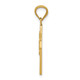 14k Dove Cross Pendant REL122