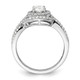 14K White Gold Lab Grown VS/SI FGH Dia Oval Halo Semi-Mout Engagement Ring RM9441E-050-WLG