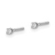 14kw .05ct. SI3 G-I Diamond Stud Thread on/off Post Earrings ST3-5W