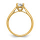 14K Lab Grown Diamond 1ct Round VS/SI FGH Solitaire Engagement Ring RM1930E-100-YLG